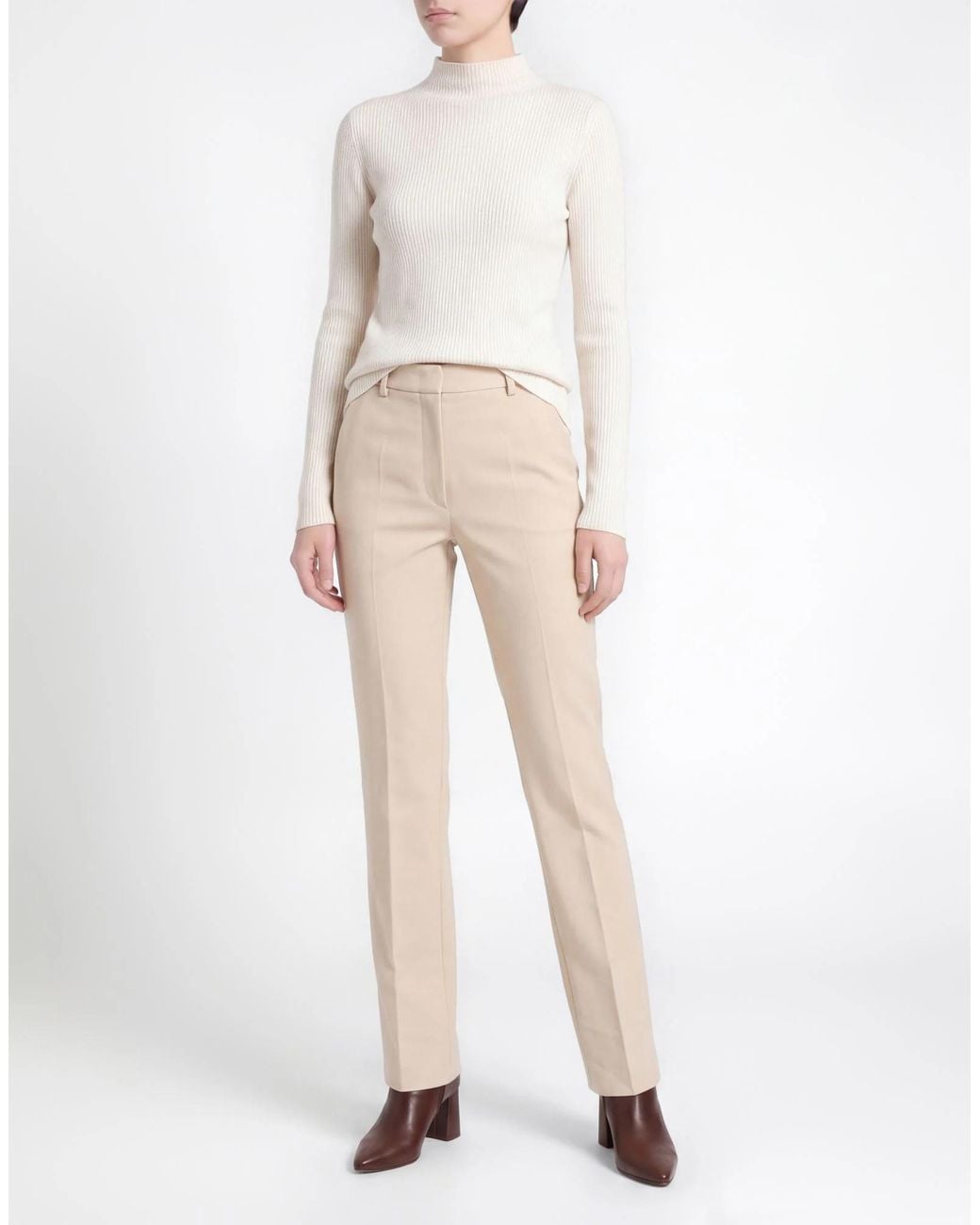 Sportmax Natural Casual Trousers