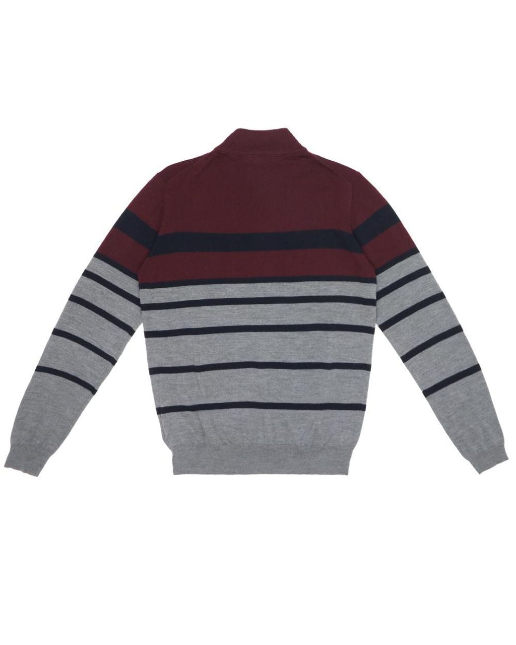 Karl Lagerfeld Purple Striped Knit Sweater for men