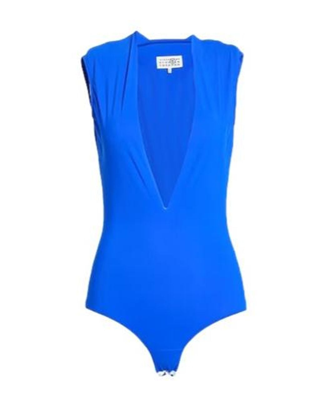 Maison Margiela Blue Sleeveless Stretch Top