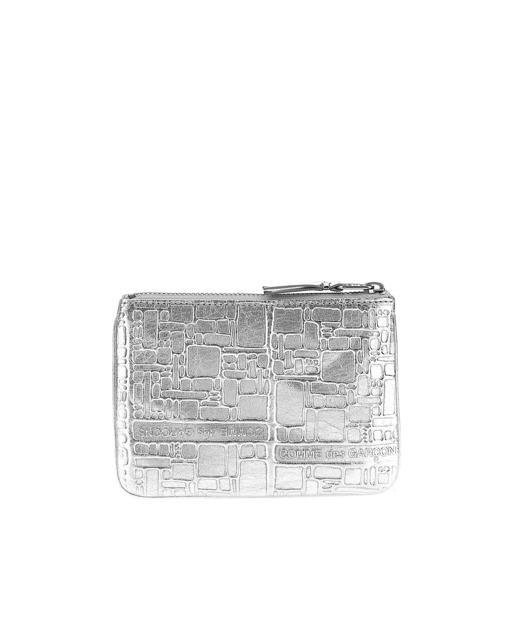 Comme des Garçons White Zipper Wallet for men