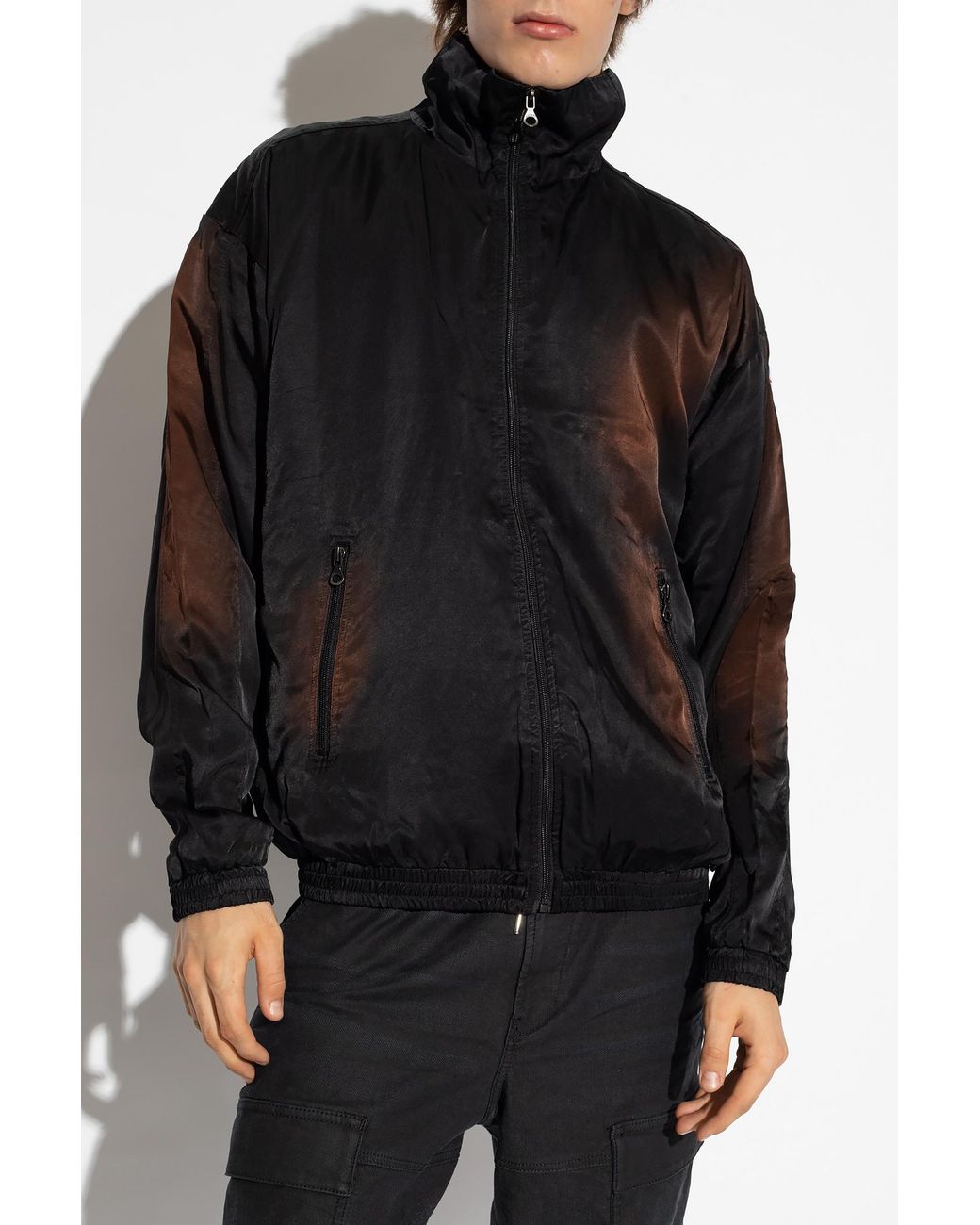 DIESEL Black J-Smash Zipped Bomber Jacket for men