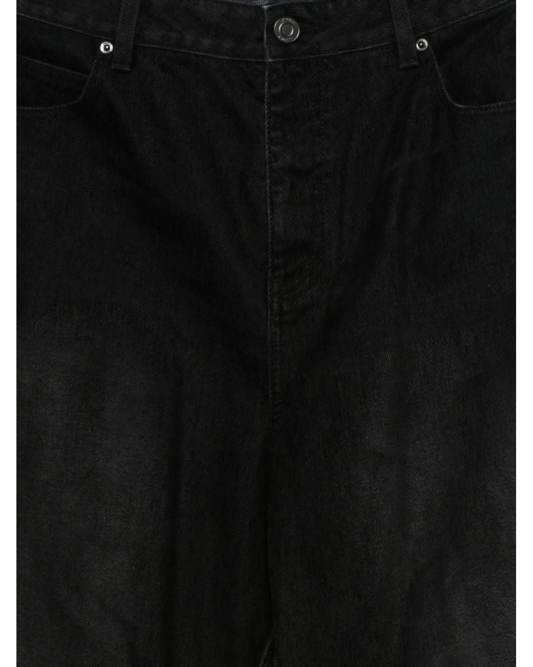 Juun.J Black Split-Seam Jeans for men