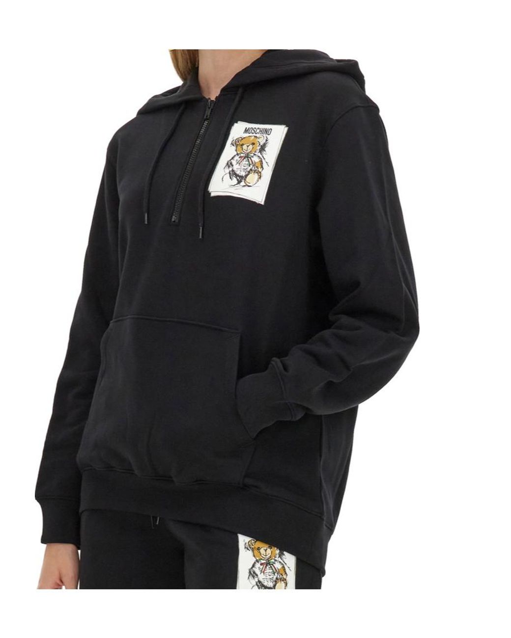 Moschino Black Printed Sweatshirt