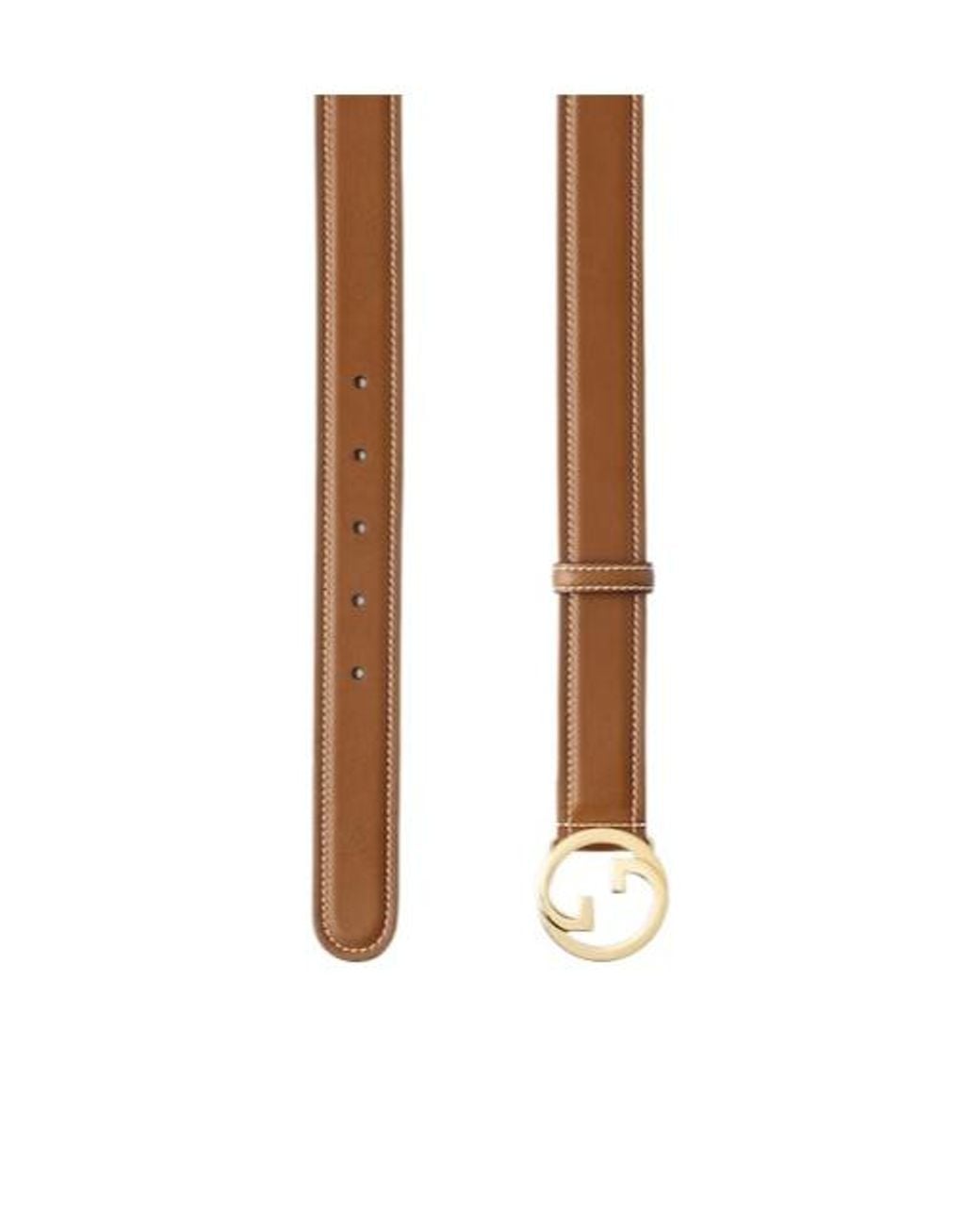 Gucci White Blondie Logo Plaque Belt
