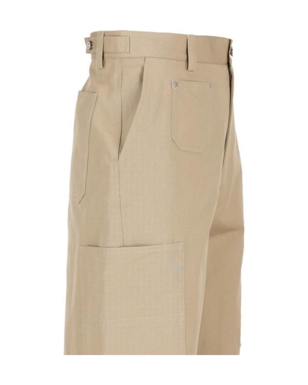 Givenchy Natural Logo Embroidered Straight-Leg Trousers for men