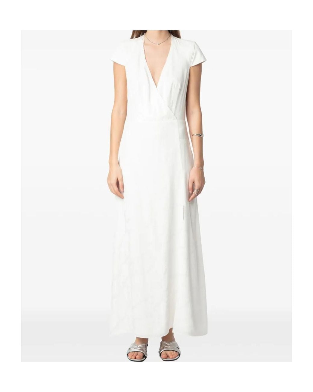 Zadig & Voltaire White Rapazi Midi Dress