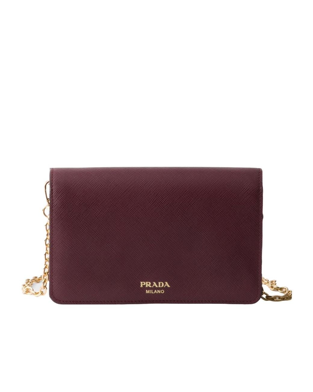 Prada Purple Saffiano Leather Mini-Bag