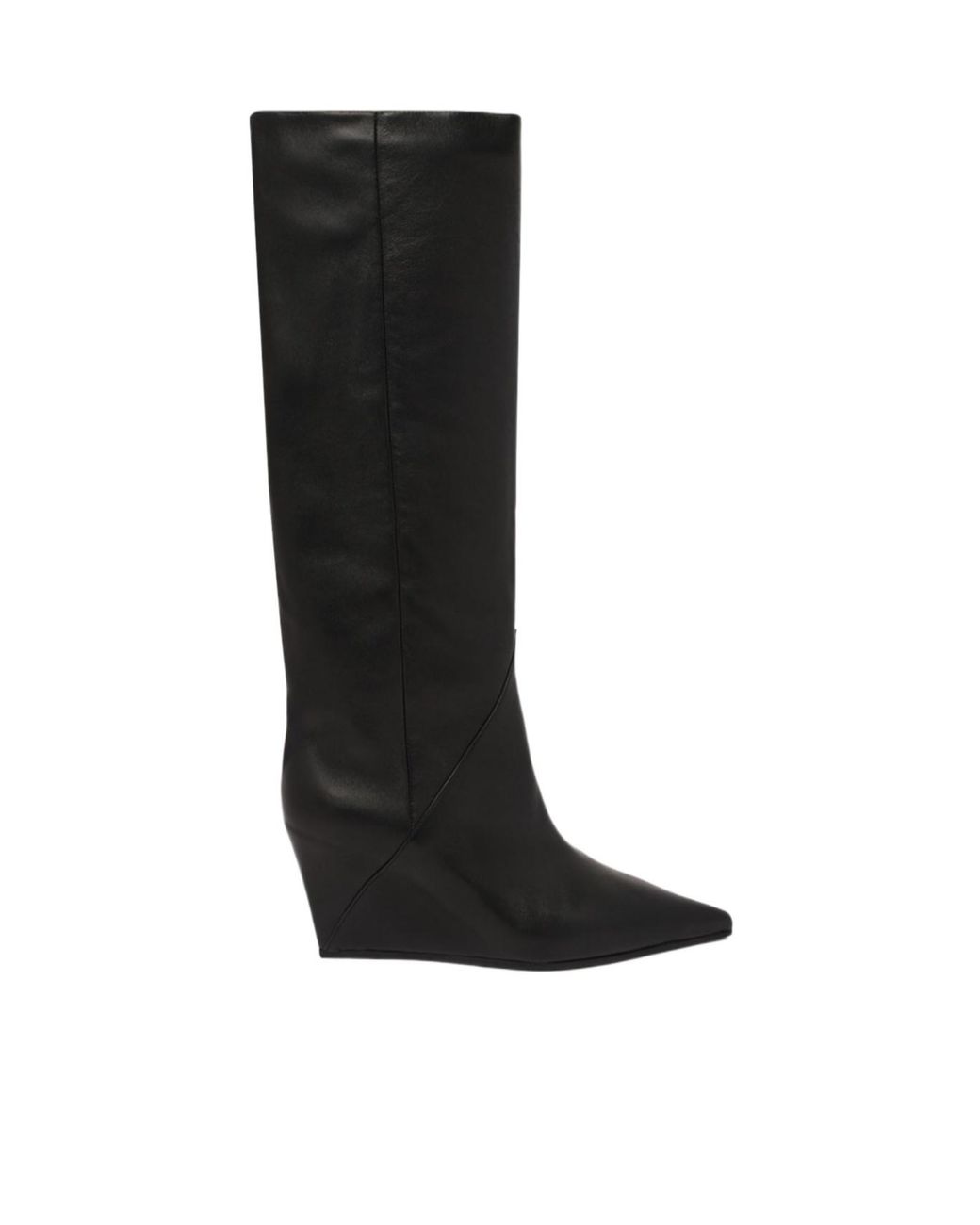 Vic Matié Black Pointed-Toe Boots