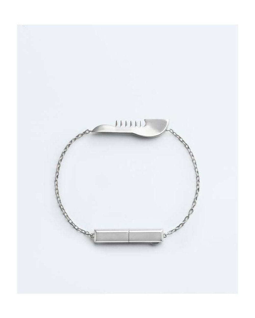 Bottega Veneta White Veneta Bracelet for men