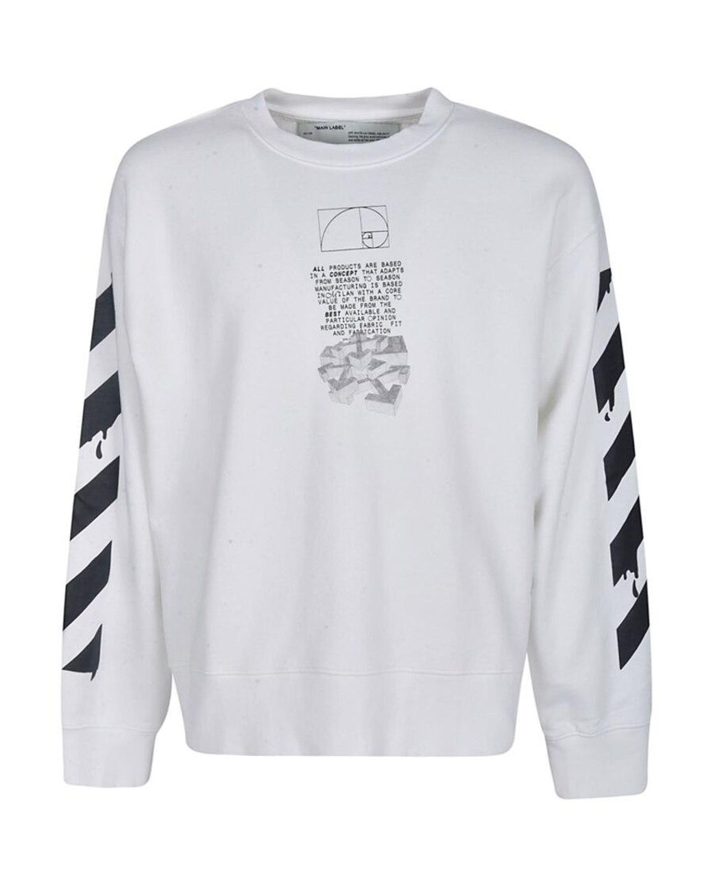 Off-White c/o Virgil Abloh Black Dripping Arrows Sweatshirt for men