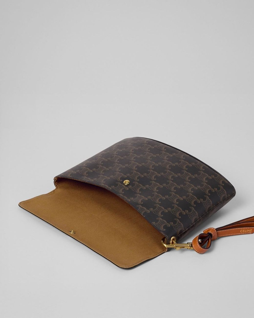 Céline Black Medium Flap Clutch