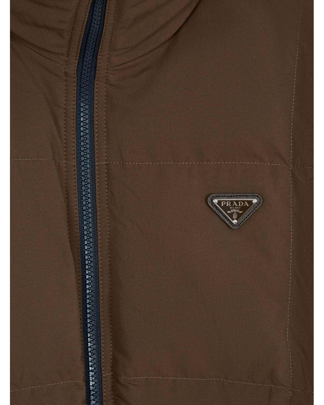 Prada Blue Reversible Re-Nylon Down Jacket