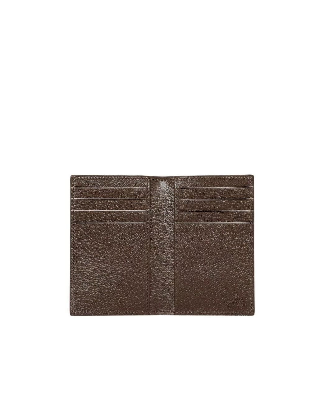 Gucci Gray Monogrammed Bifold Cardholder for men