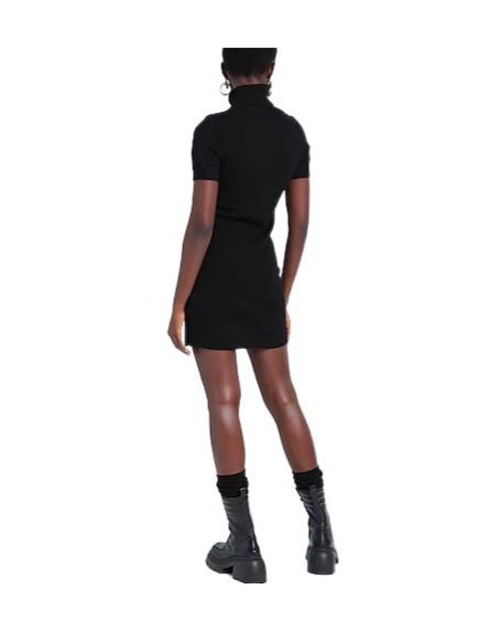 DIESEL Black Fitted Knit Dress