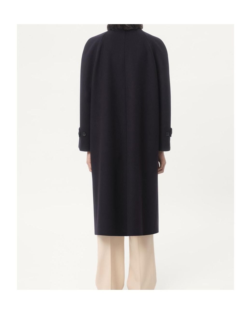 Valentino Blue Single-Breasted Straight Hem Coat for men