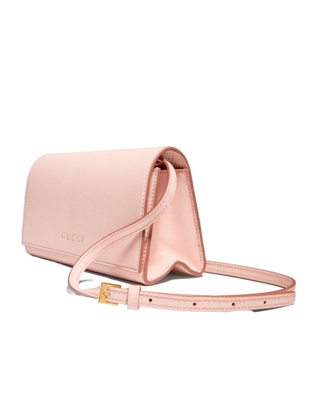 Gucci Pink Mini Pouch With Lettering