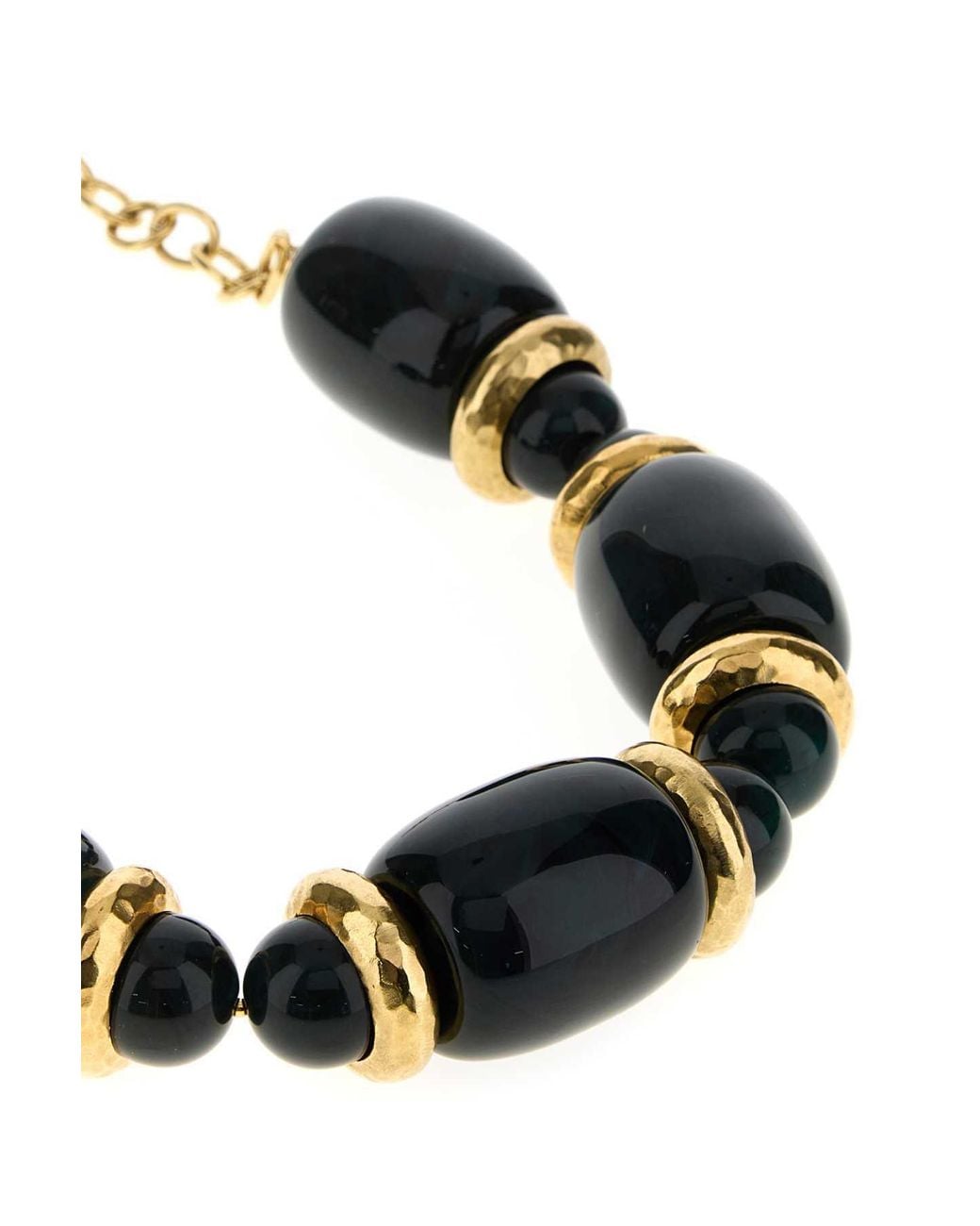 Saint Laurent Blue Logo Plaque Braclet