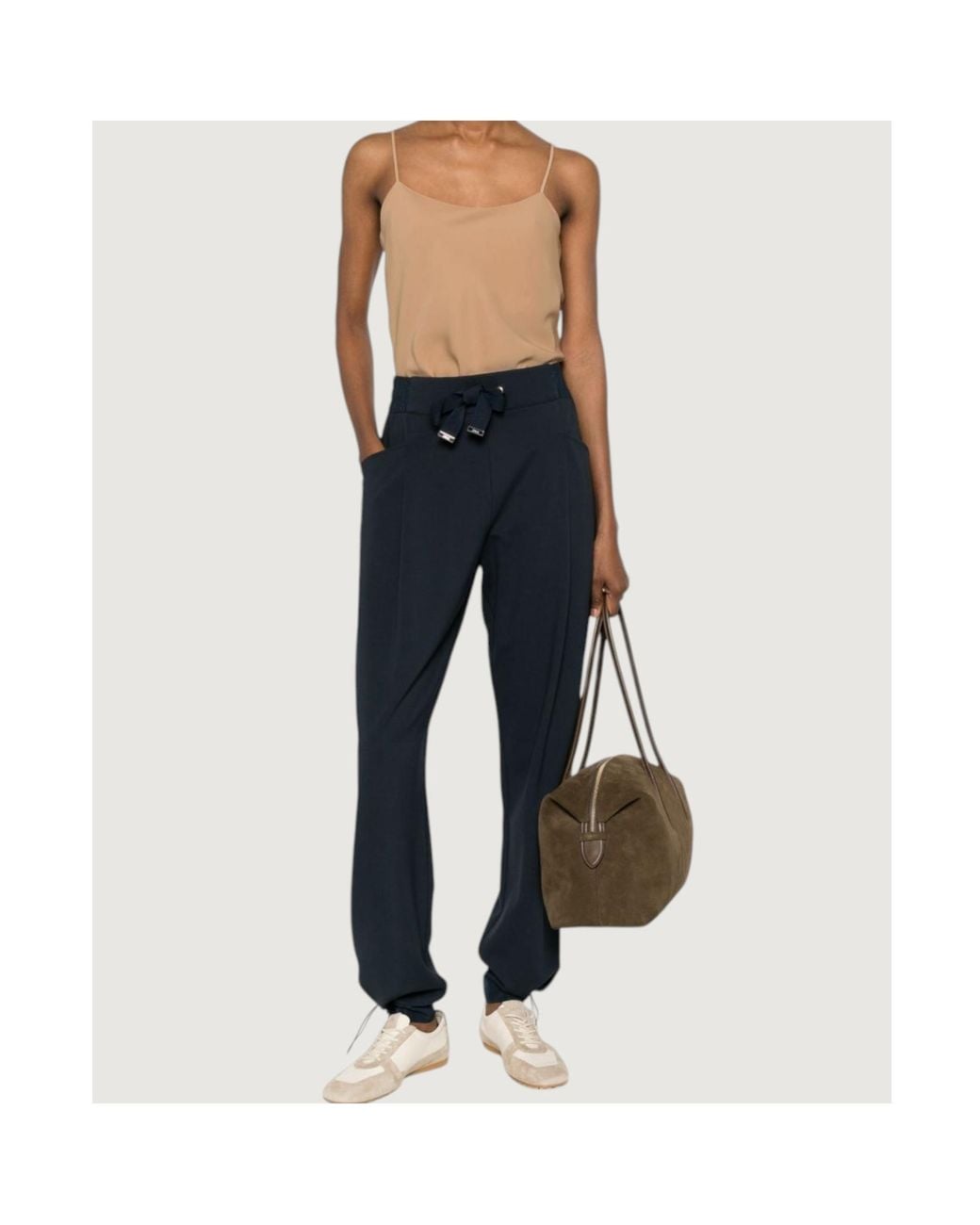 Herno Blue Drawstring Trousers