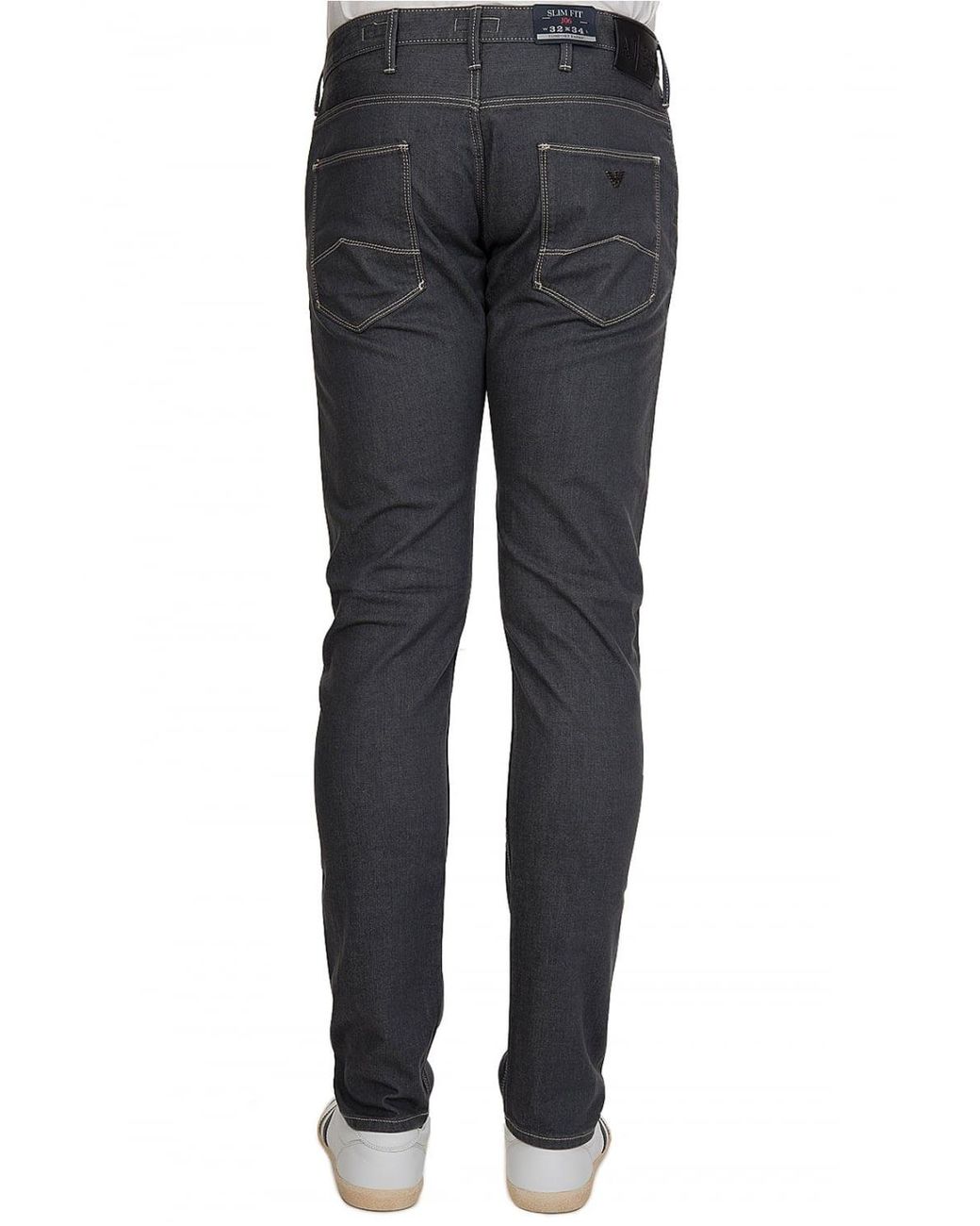 Armani Jeans Gray Logo Jeans for men