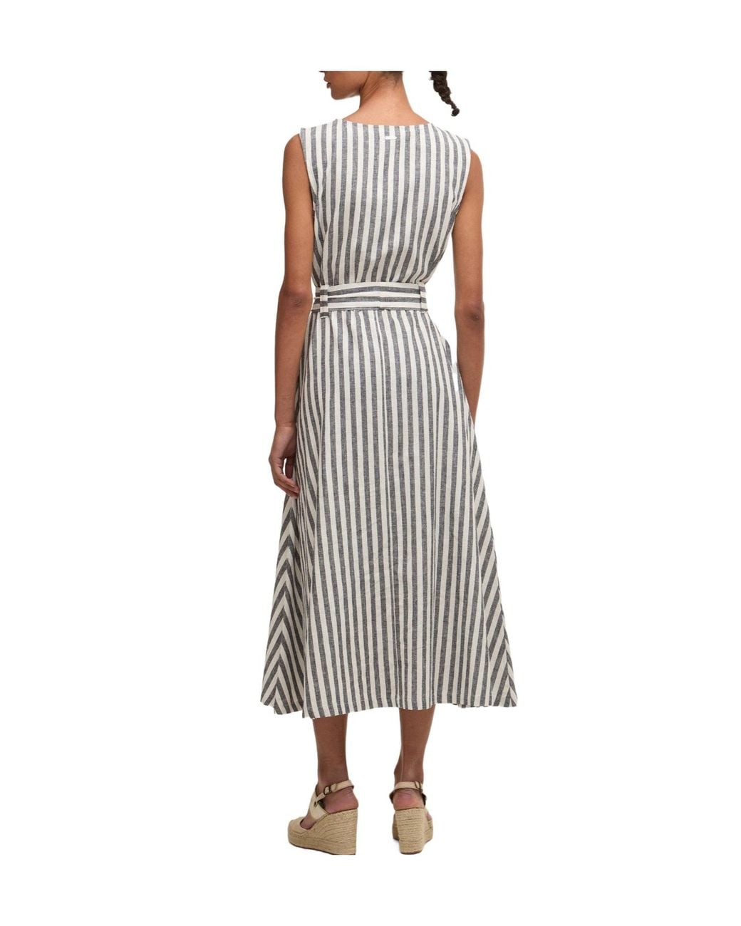 Barbour Gray Midi Dress