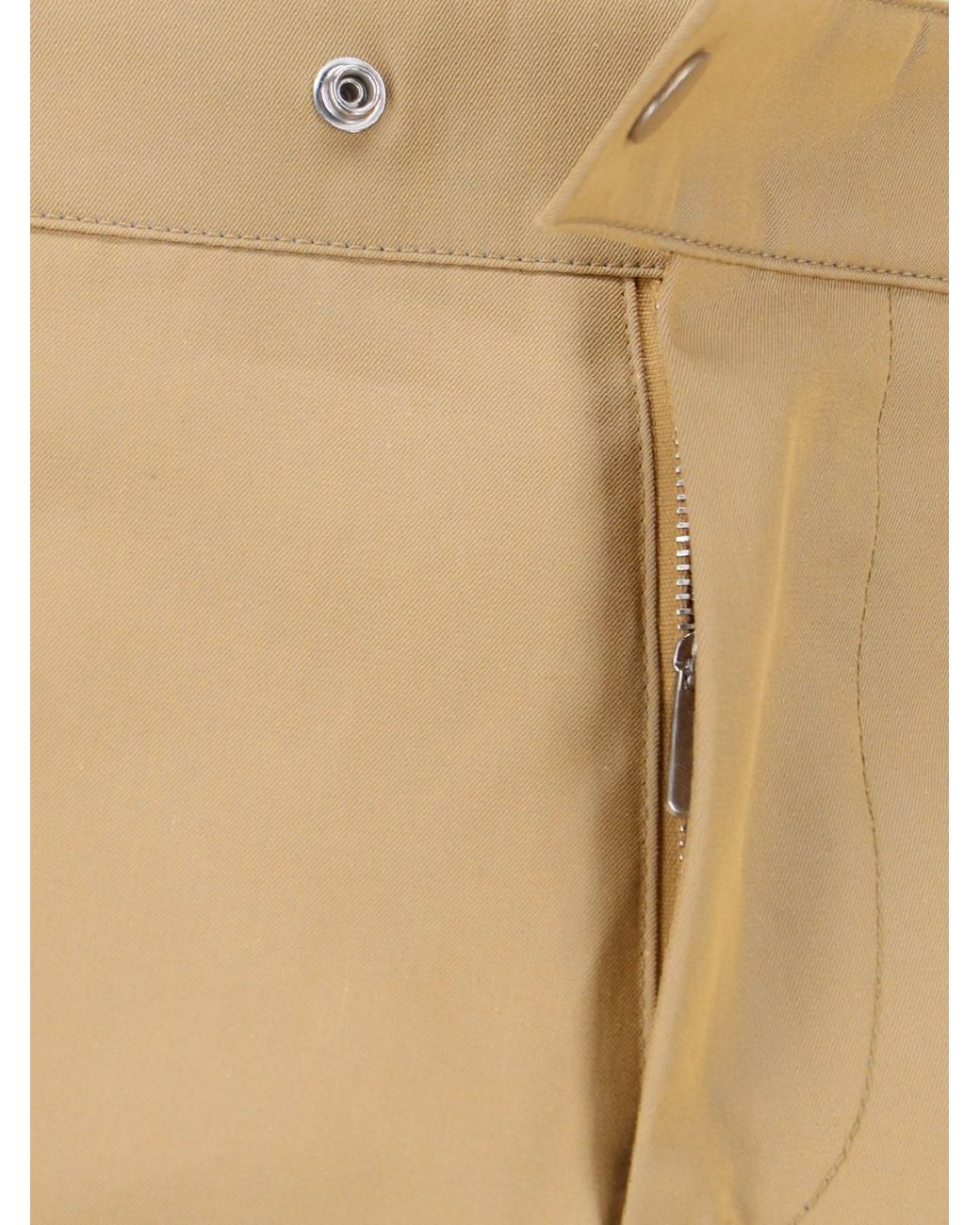 Burberry Natural Buckle-Detailed Straight-Leg Trousers for men