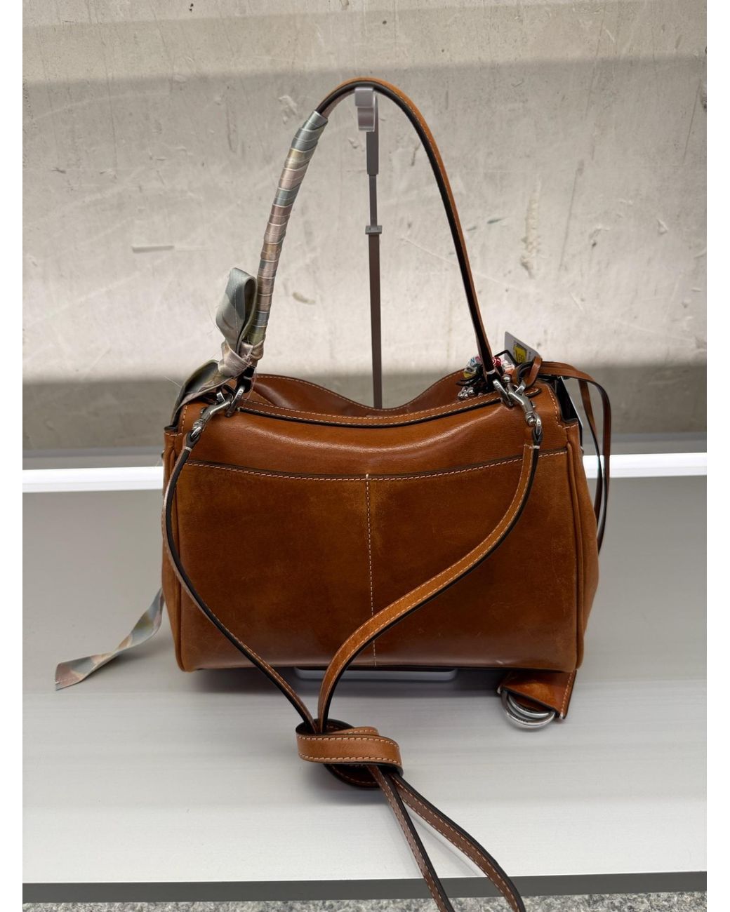 Balenciaga Brown Turn Lock Closured Small Rodeo Bag
