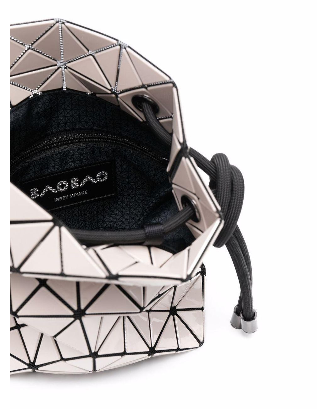 Issey Miyake Gray Drawstring Shoulder Bag