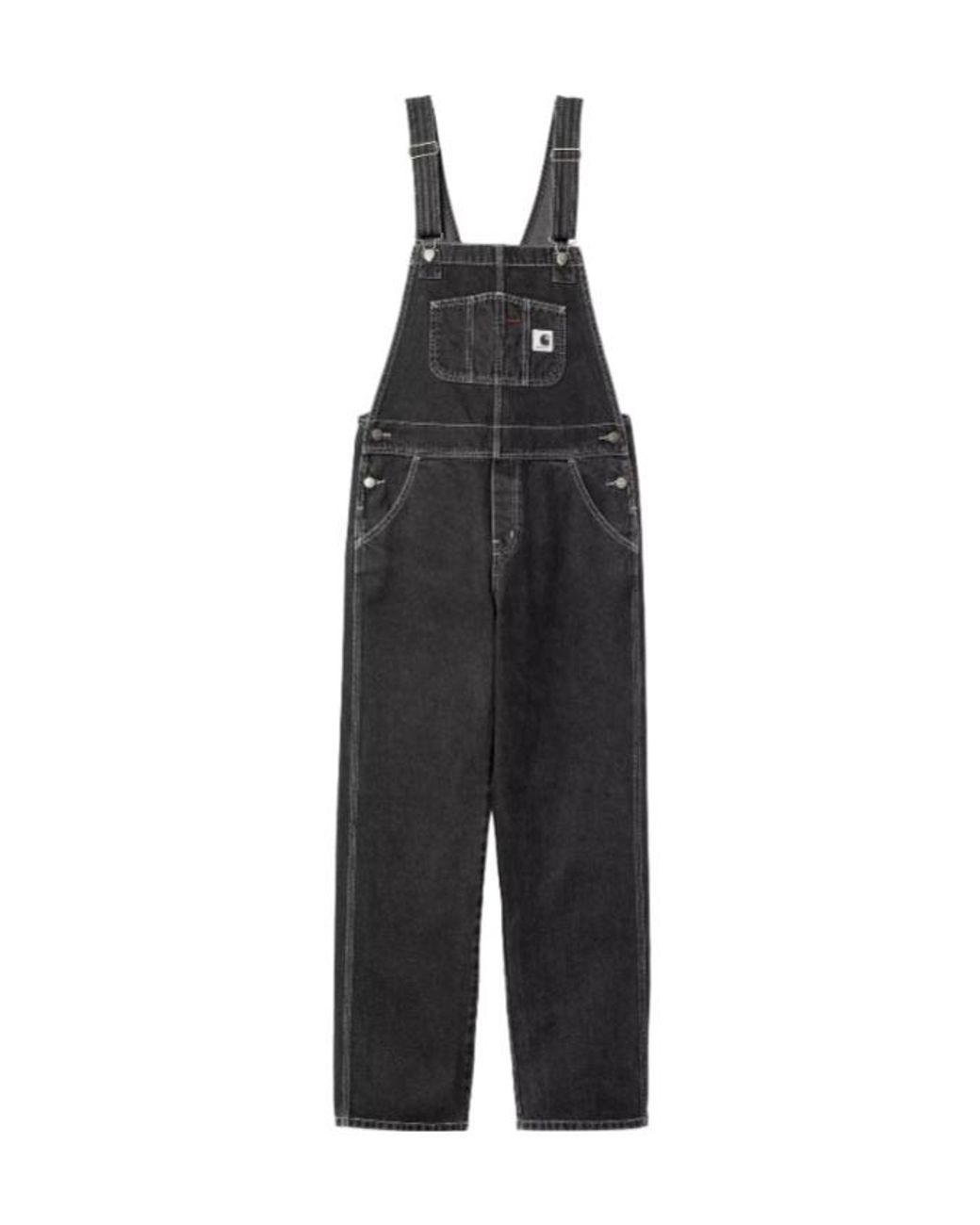 Carhartt Black Bib Overall Straight