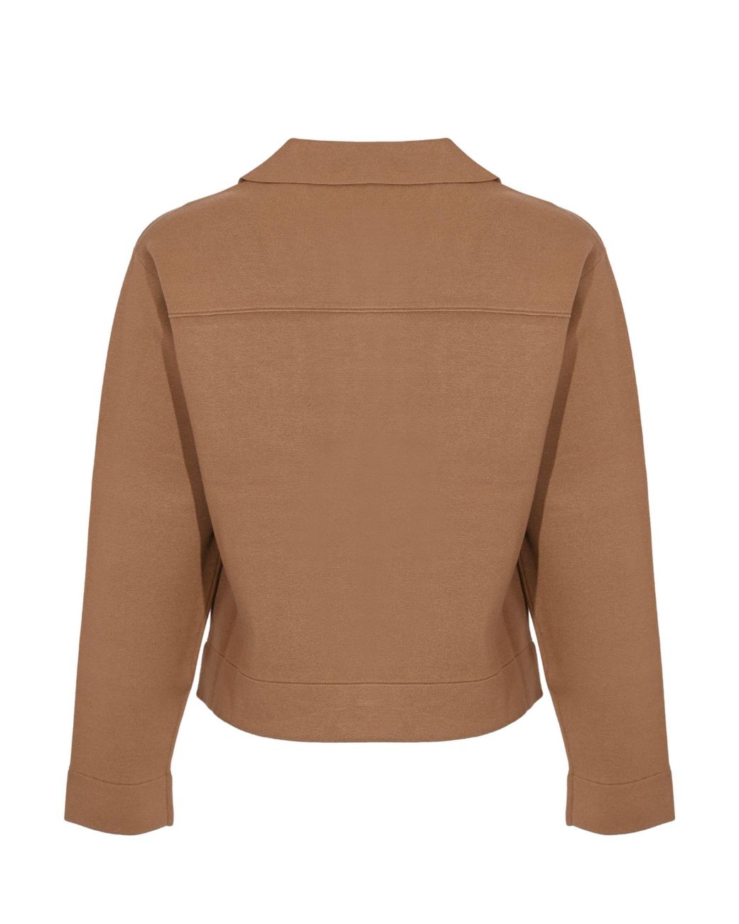 Max Mara Brown Studio Boxy Button-Up Jacket