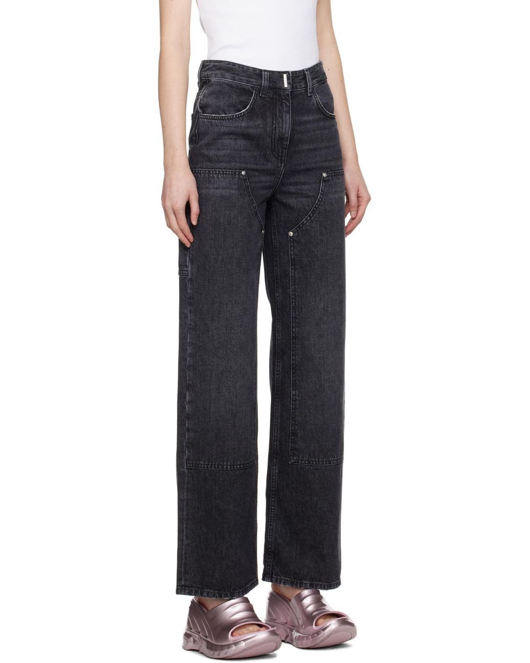 Givenchy Blue Oversized Jeans