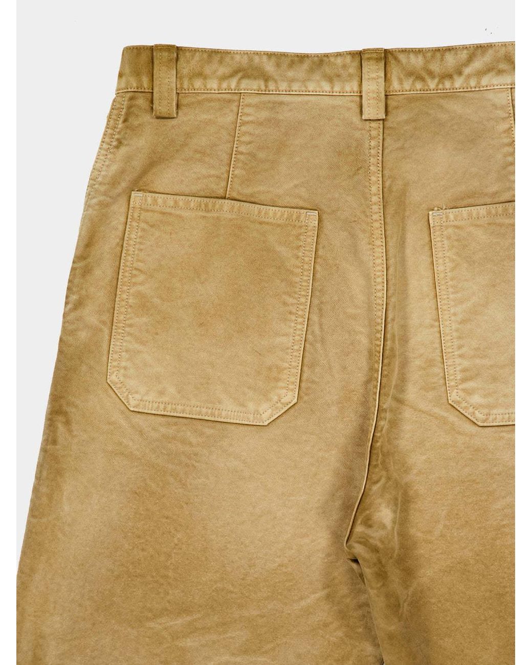 Auralee Natural Casual Trousers With Belt Loops