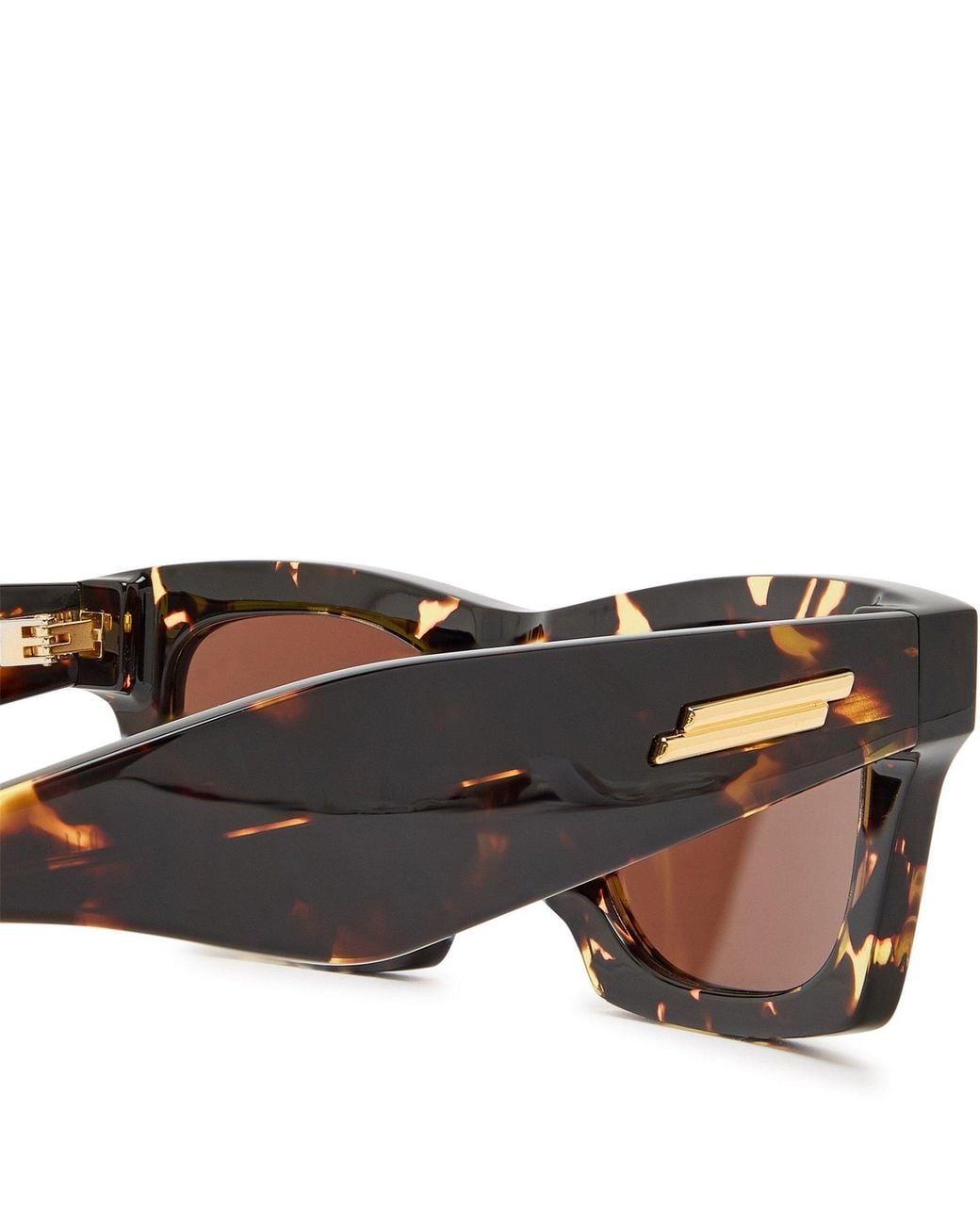 Bottega Veneta Multicolor Thick-Rimmed Rectangular Sunglasses