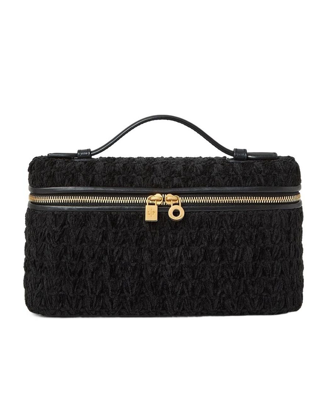 Loro Piana Black Extra Pocket L19 Shoulder Bag