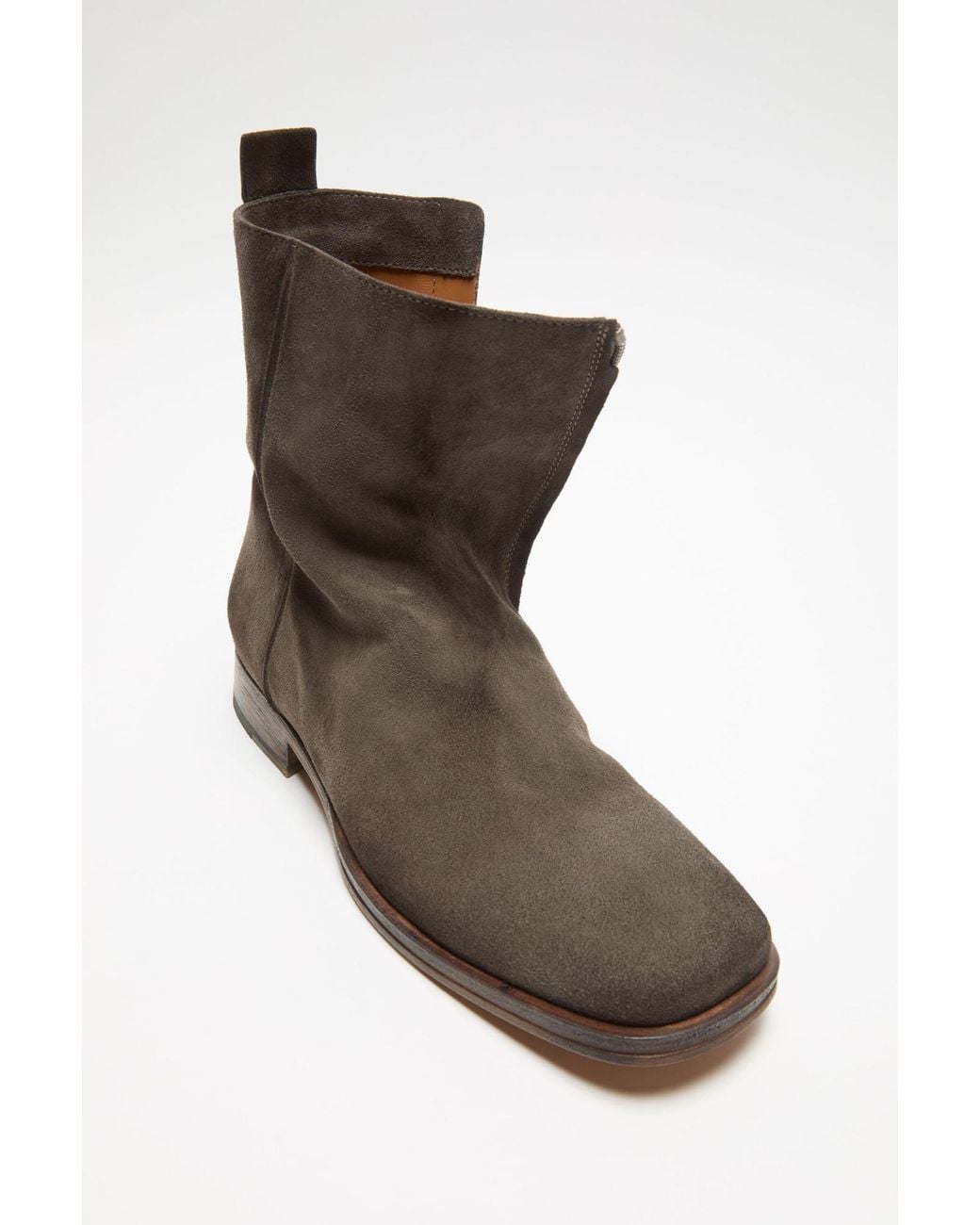 Acne Brown Suede Ankle Boots for men