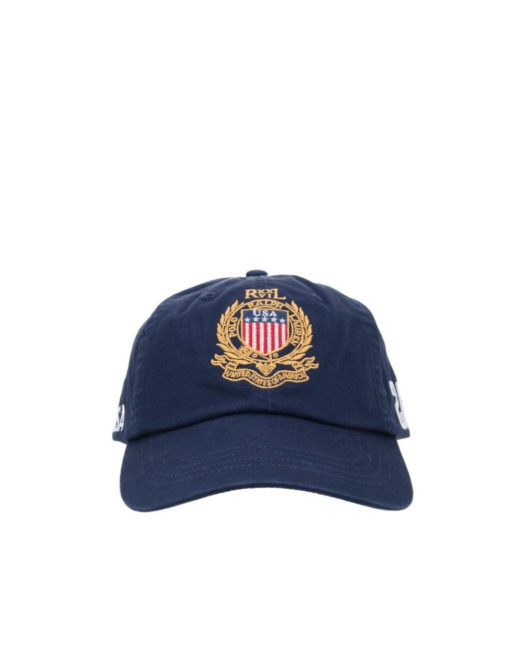 Polo Ralph Lauren Blue Crest Embroidered Baseball Hat for men