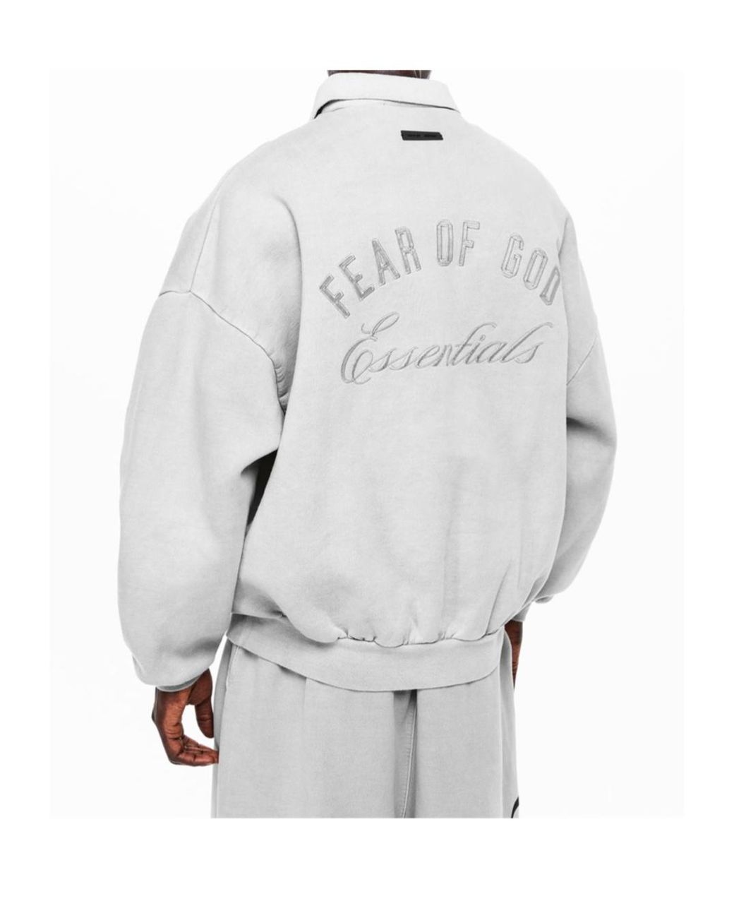 Fear Of God Gray Fge Script Polo Sn62 for men