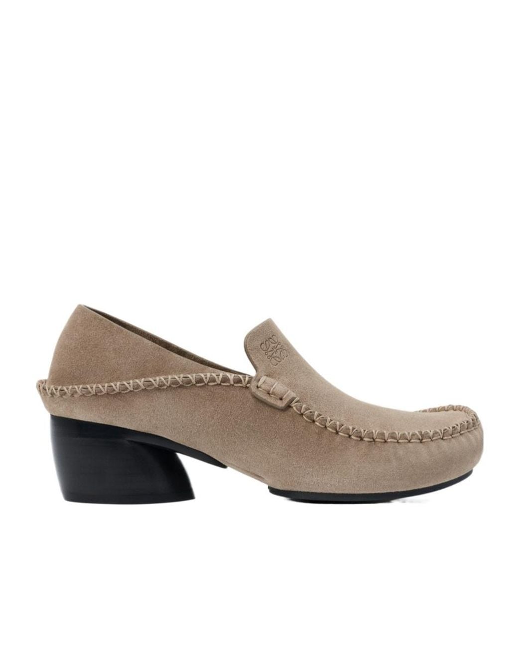 Loewe Gray Oval Loafer