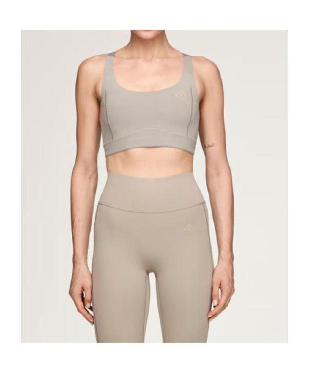 Adidas Gray Entire Studios Racerback Performance Bra