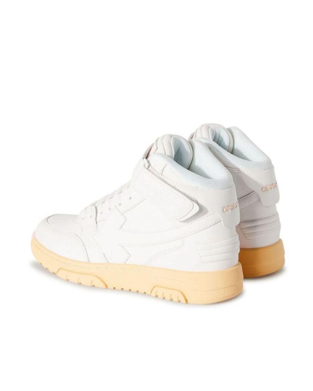Off-White c/o Virgil Abloh White Out Of Office Mid-Top Sneakers