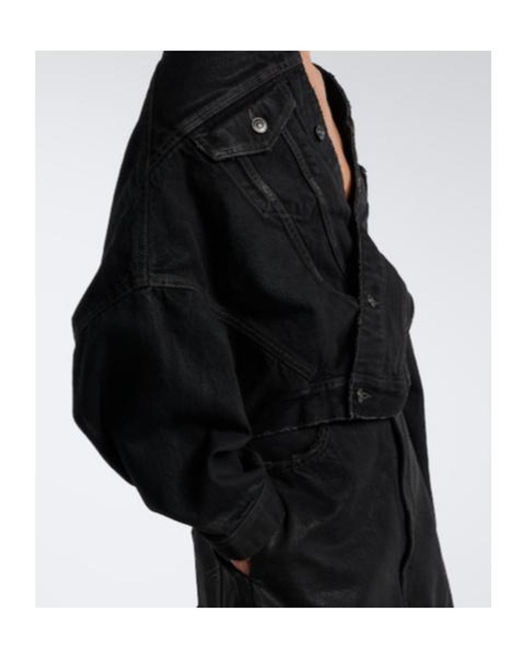 Balenciaga Black Denim Jacket