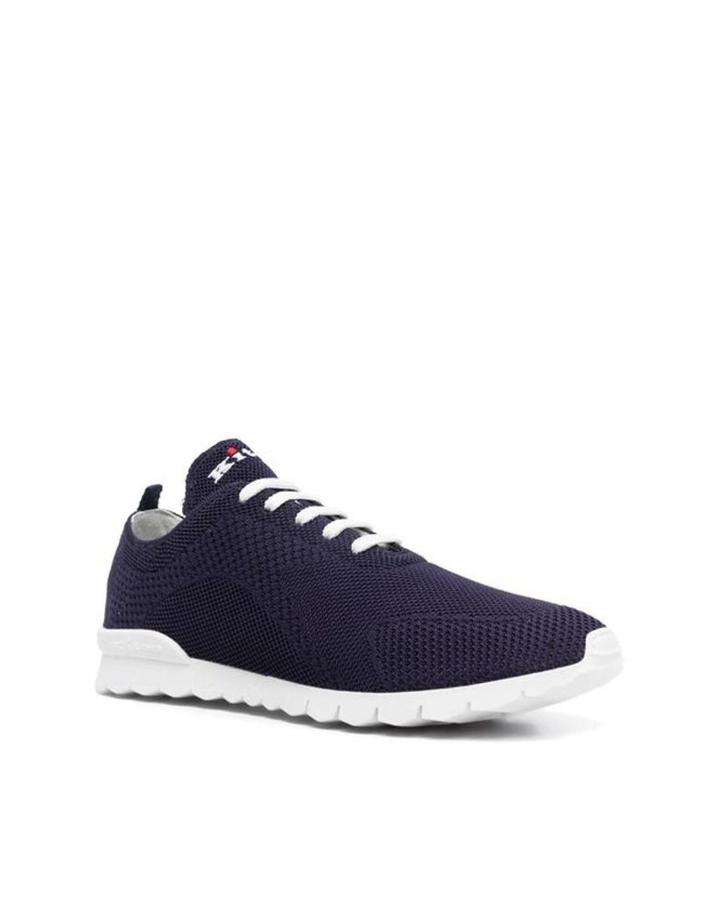 Kiton Blue Fits Lace-Up Sneakers for men