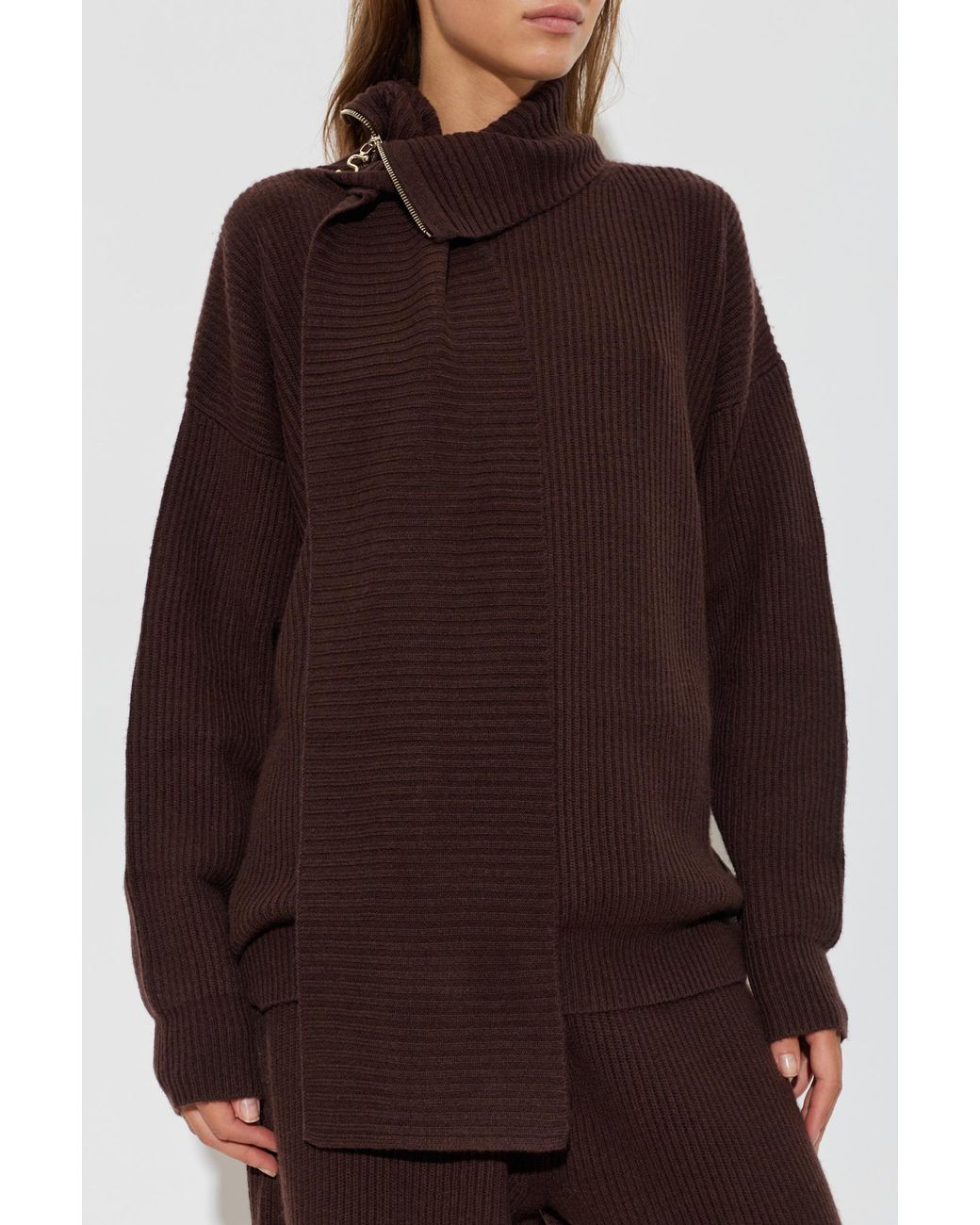 Sportmax Purple Long-Sleeved Sweater