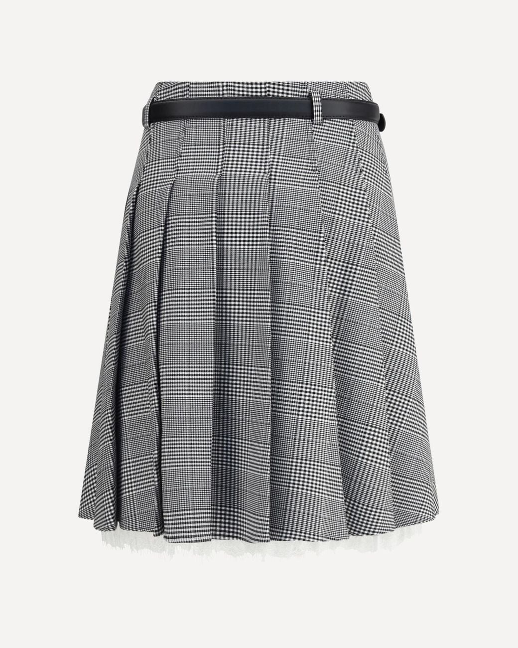 Self-Portrait Gray Prince Of Wales-Check Skirt