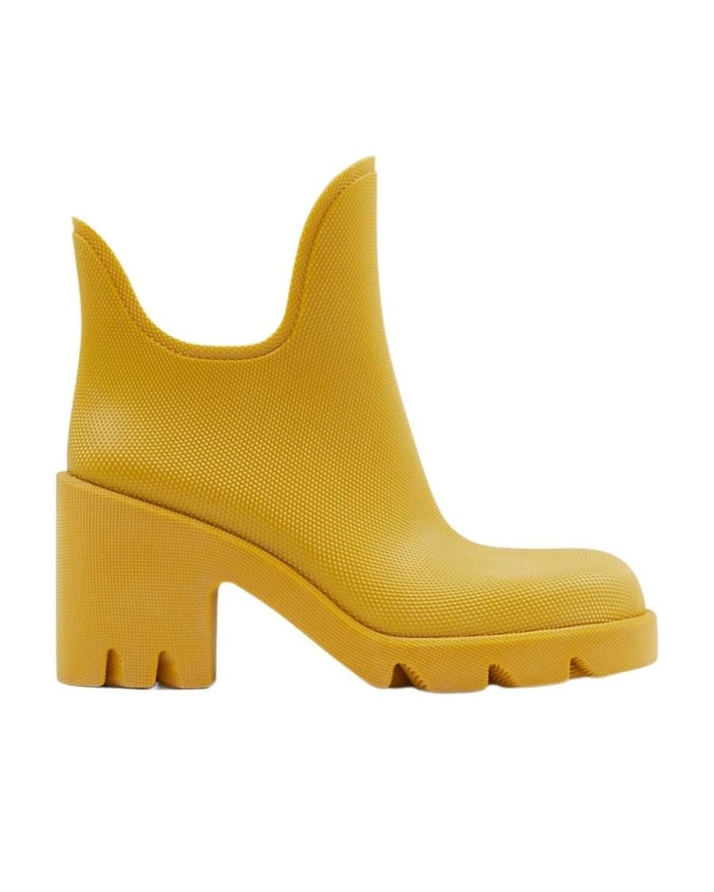 Burberry Yellow Marsh Slip-On Ankle Boots