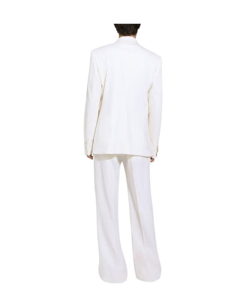 Dolce & Gabbana White Single-Breasted Sicilia Fit Jacket for men