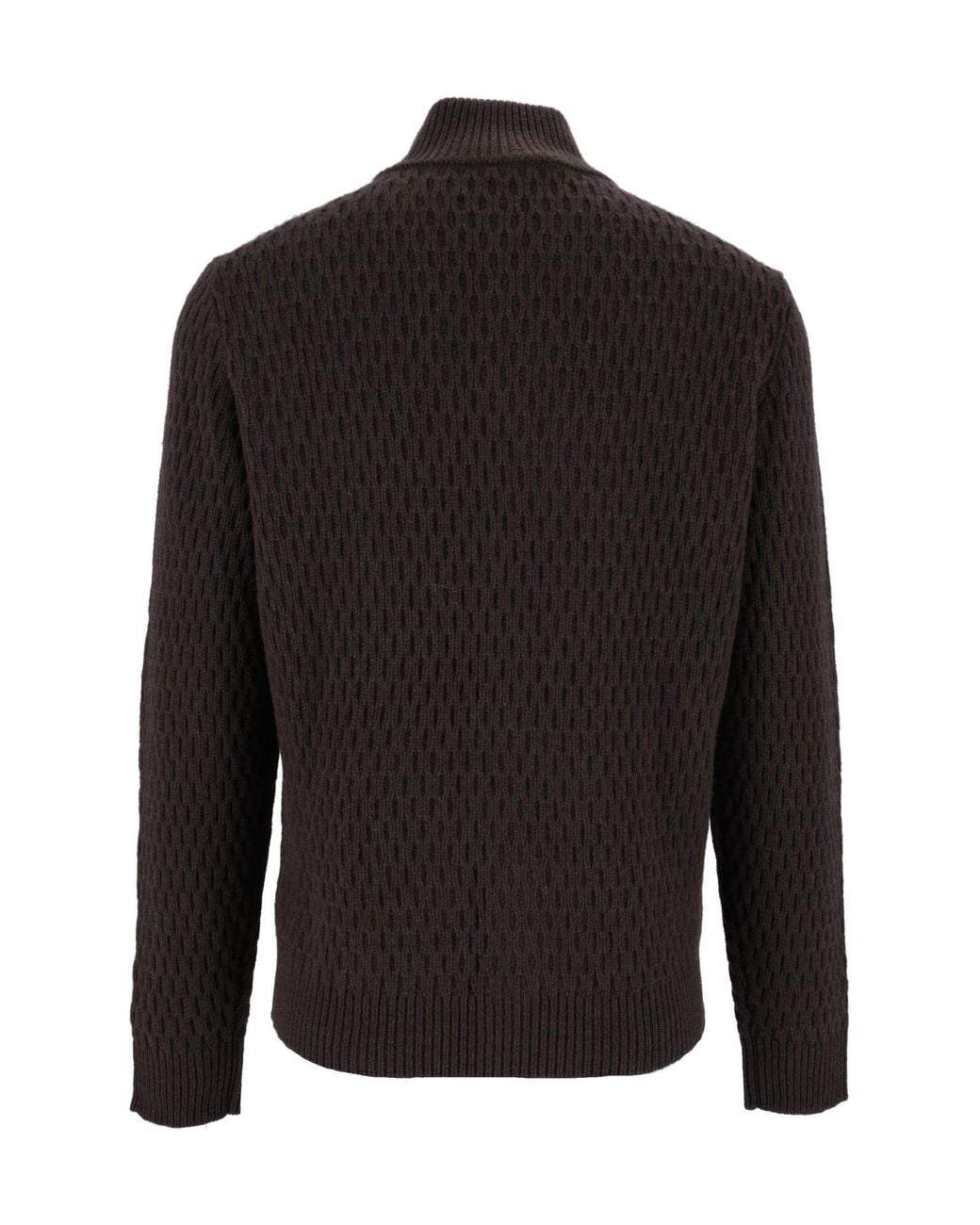 Peserico Black Long-Sleeved Button-Up Cardigan for men