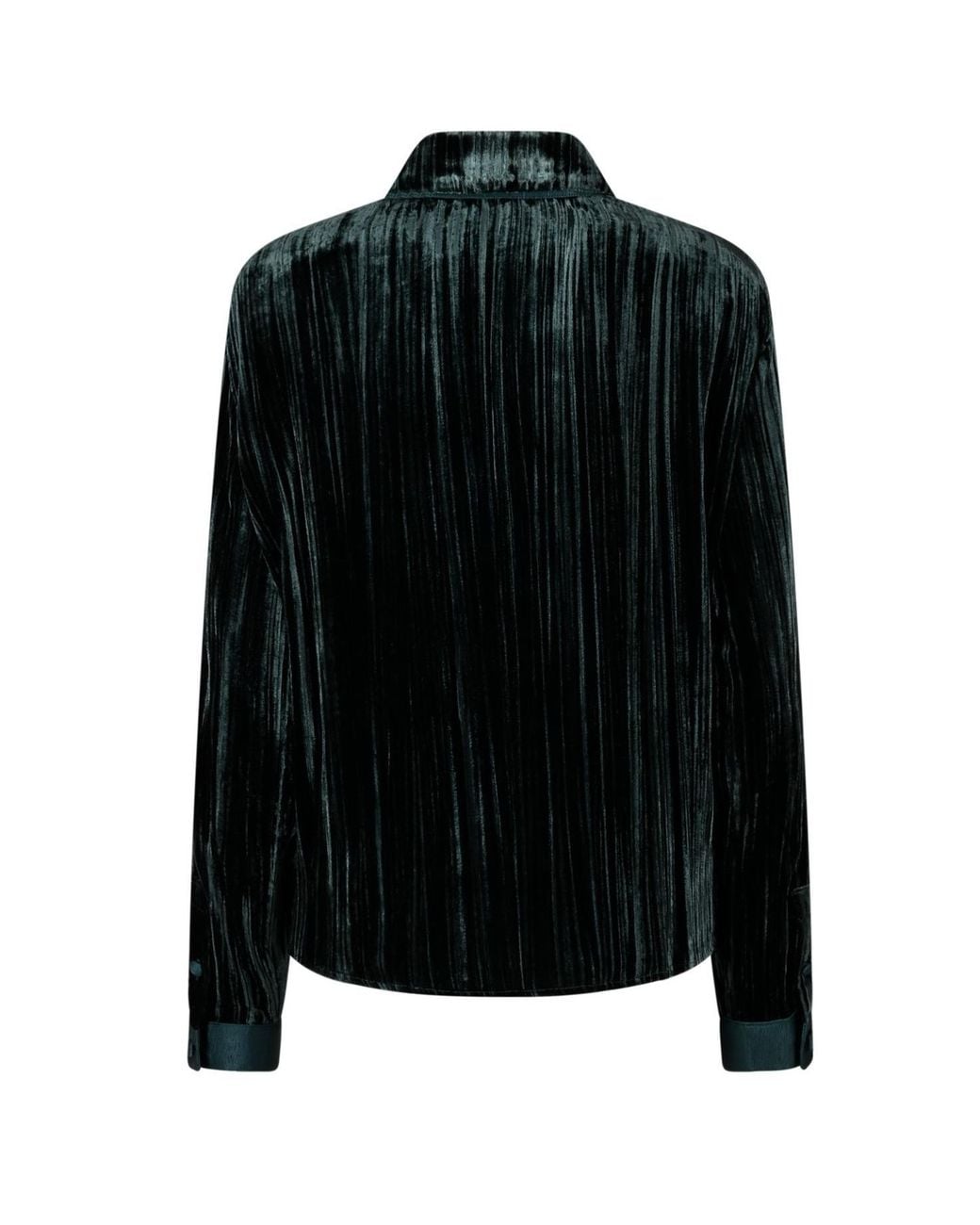 Emporio Armani Black Textured Button-Up Top