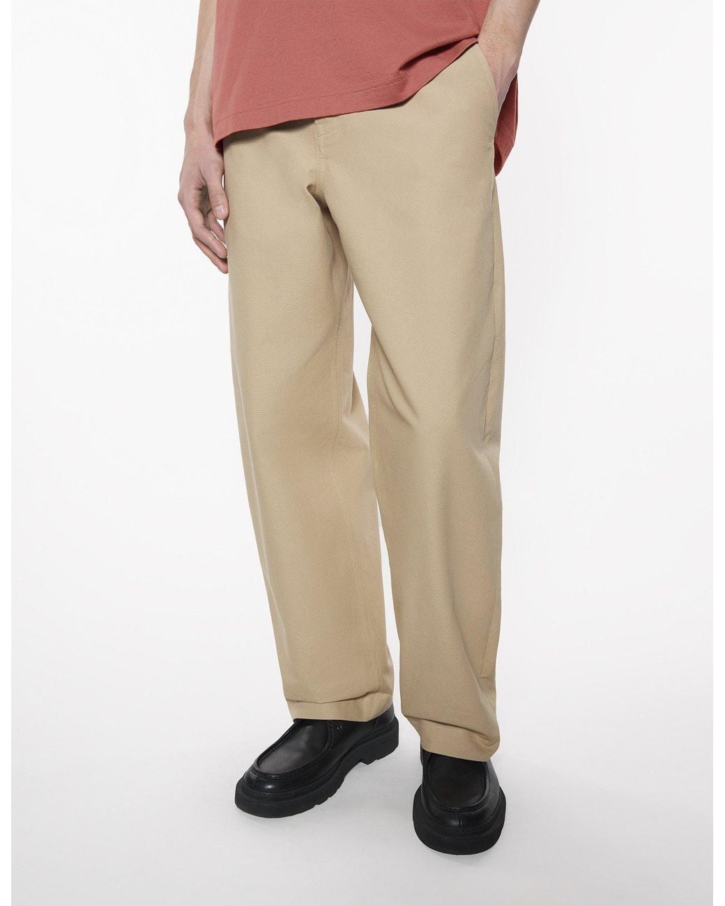 Maison Kitsuné Natural Belt Loops Slacks for men