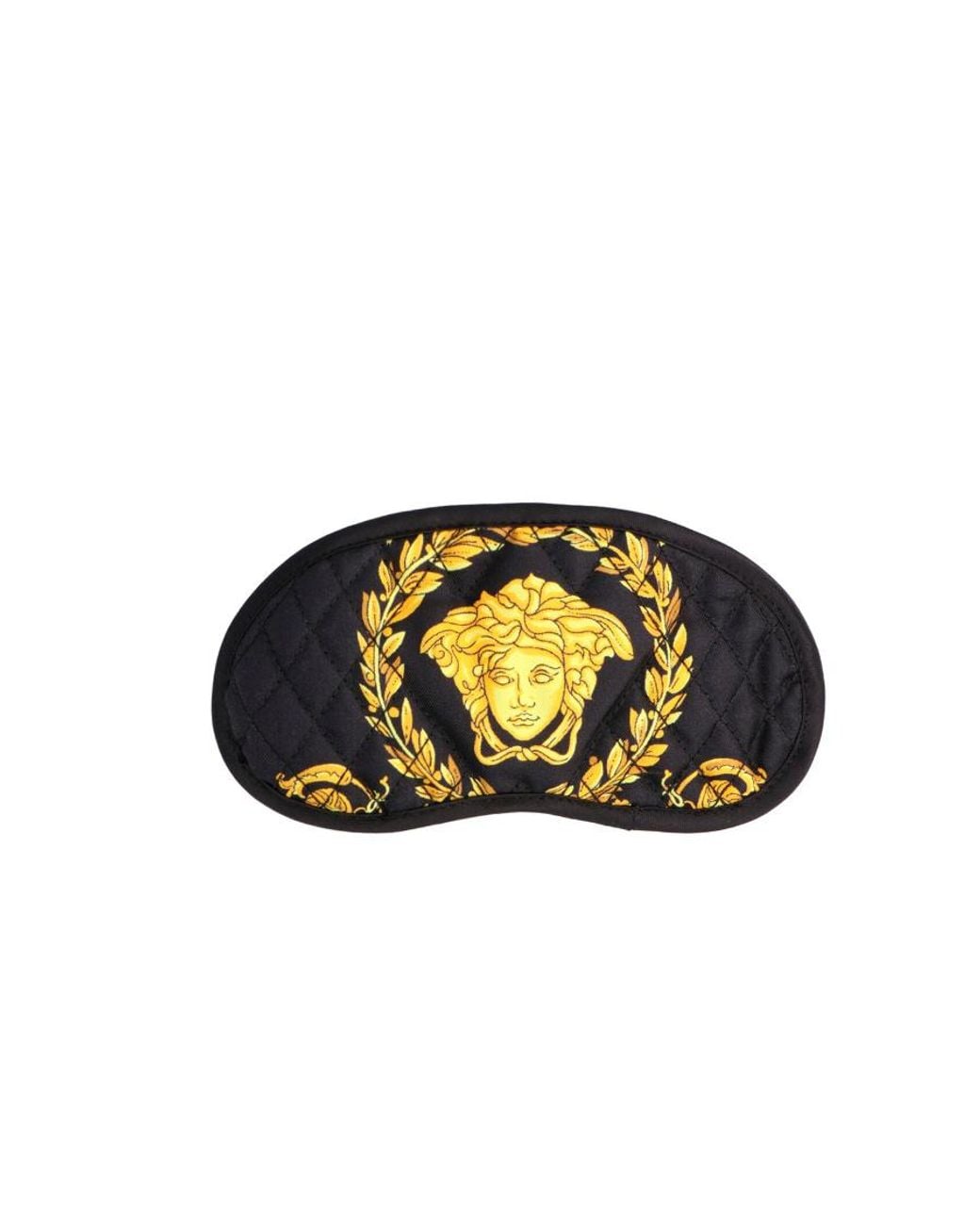 Versace Multicolor Baroque Printed Quilted Eye Mask for men