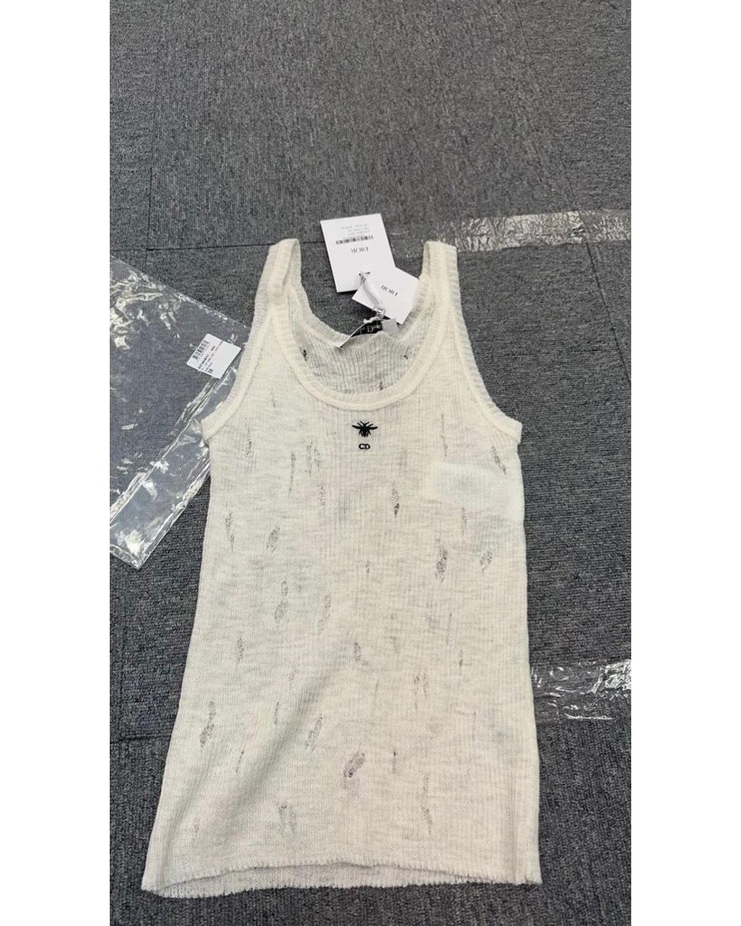 Dior White Tank Top
